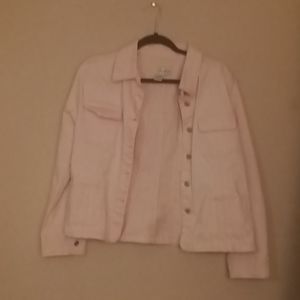 Pink jean jacket, M, Live a Little